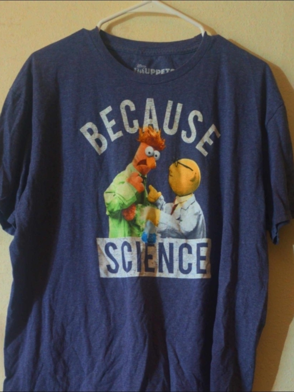 Disney "Because Science" Navy Blue Short Sleeve Tee with Muppets Graphic